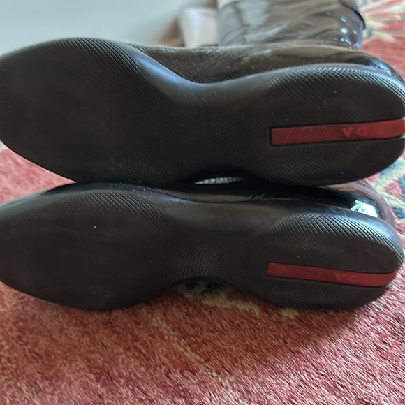 Prada Patent Leather Flat Tall boots - Picture 3 of 7